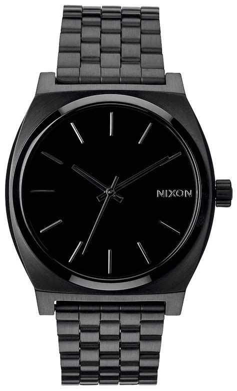 all black watch nixon|nixon watch black and white.